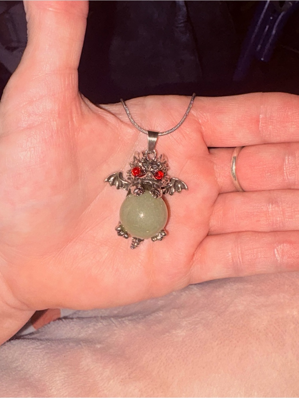 Green Adventurine Dragon Necklace